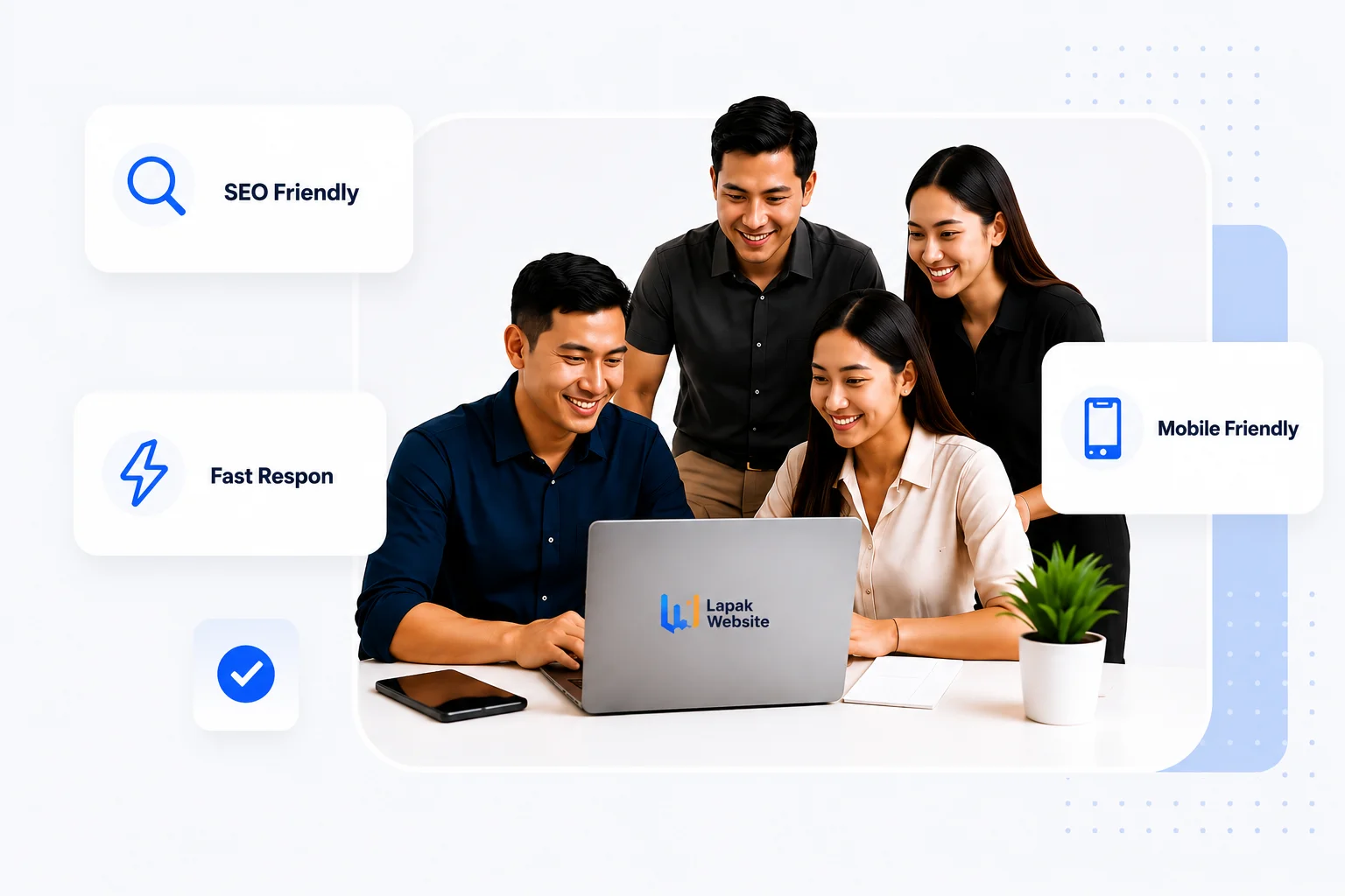 Image orang meeting di kantor lapak website